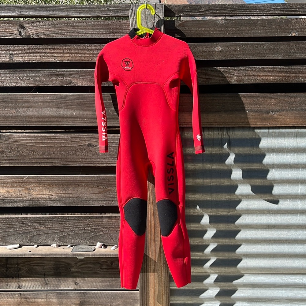 Vissla 7 SEAS Kids Red Wetsuit Youth Size 6